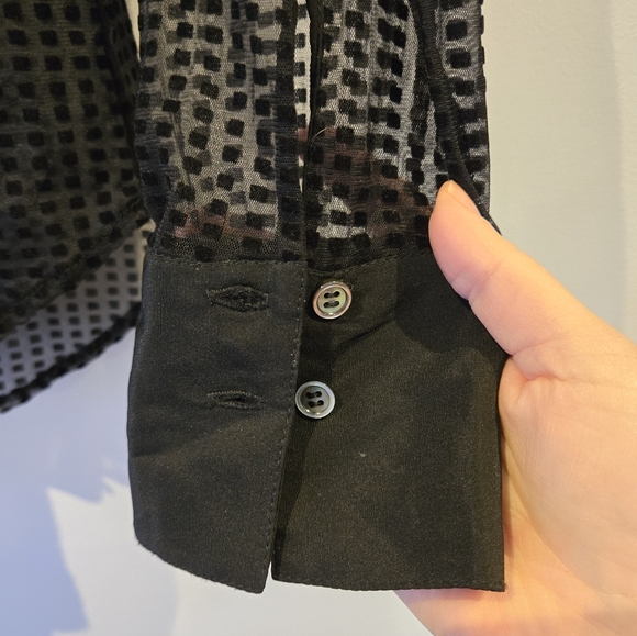 Marissa Webb Black Ruffle Blouse Size Small - Picture 8 of 11